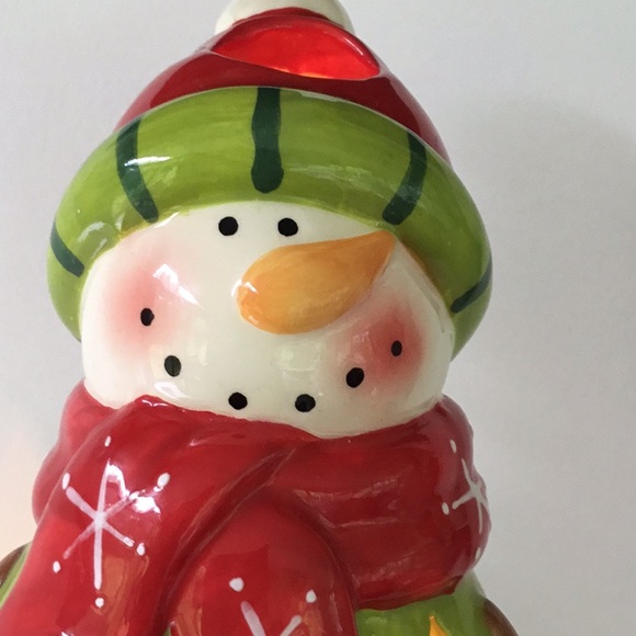 10” Christmas Snowman Holiday Decor Lightening - Picture 3 of 14